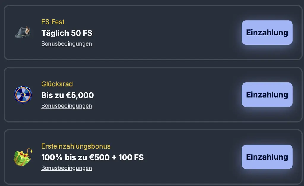 Jackpoty Casino Bonusse